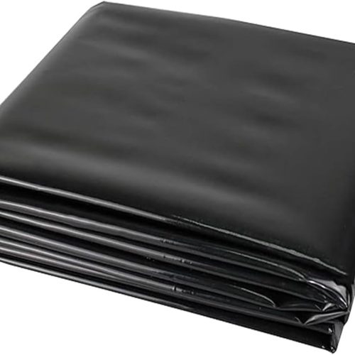 1 Stück Langlebige Schwarze Hdpe-teichfolie (6 M X 4,5 M X 0,5 Mm), Teichfolie Für Den Außenbereich, Geeignet Als Poolmembran Für Fischteichbrunnen