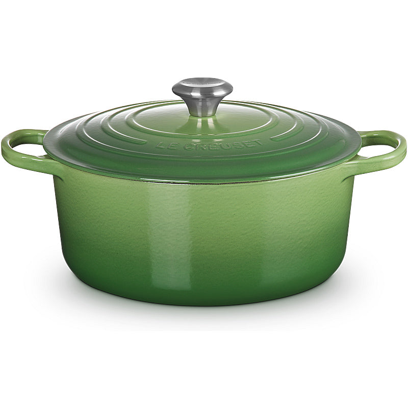 Le Creuset Bräter Signature rund 24 cm Bamboo Green Le Creuset Bräter Signature rund 24 cm Bamboo Green