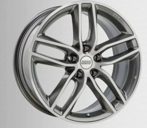 BBS SX platinum silber diagedreht Felge 8x18 - 18 Zoll 5x112 Lochkreis