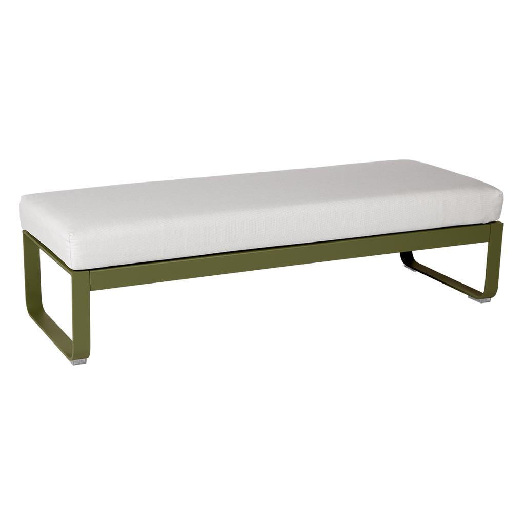 Bellevie 2-Sitzer Polsterhocker D3 Pesto 81 Grauweiß