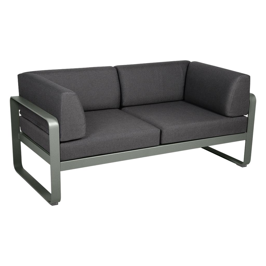Bellevie 2-Sitzer Club Sofa 48 Rosmarin A3 Graphitgrau Bellevie 2-Sitzer Club Sofa 48 Rosmarin A3 Graphitgrau