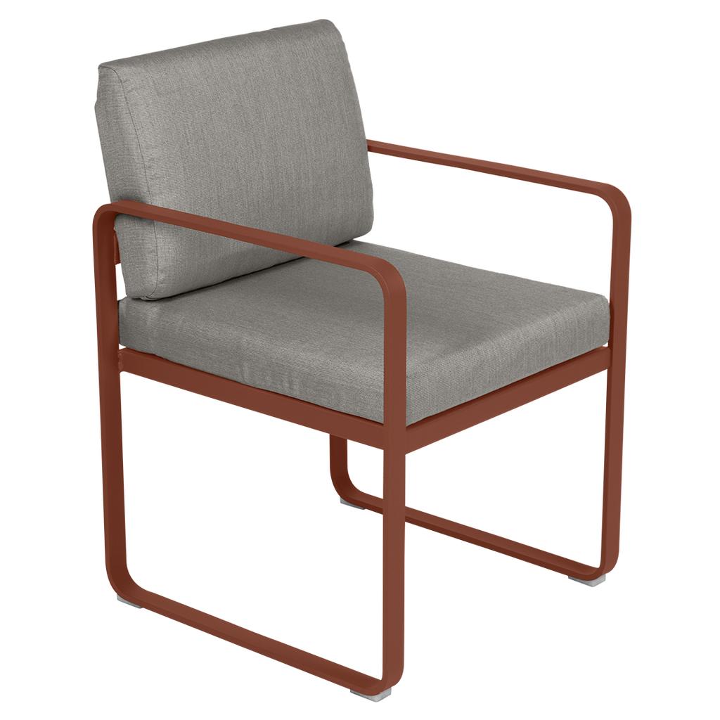 Bellevie Sessel Outdoor 20 Ockerrot B8 Taupegrau