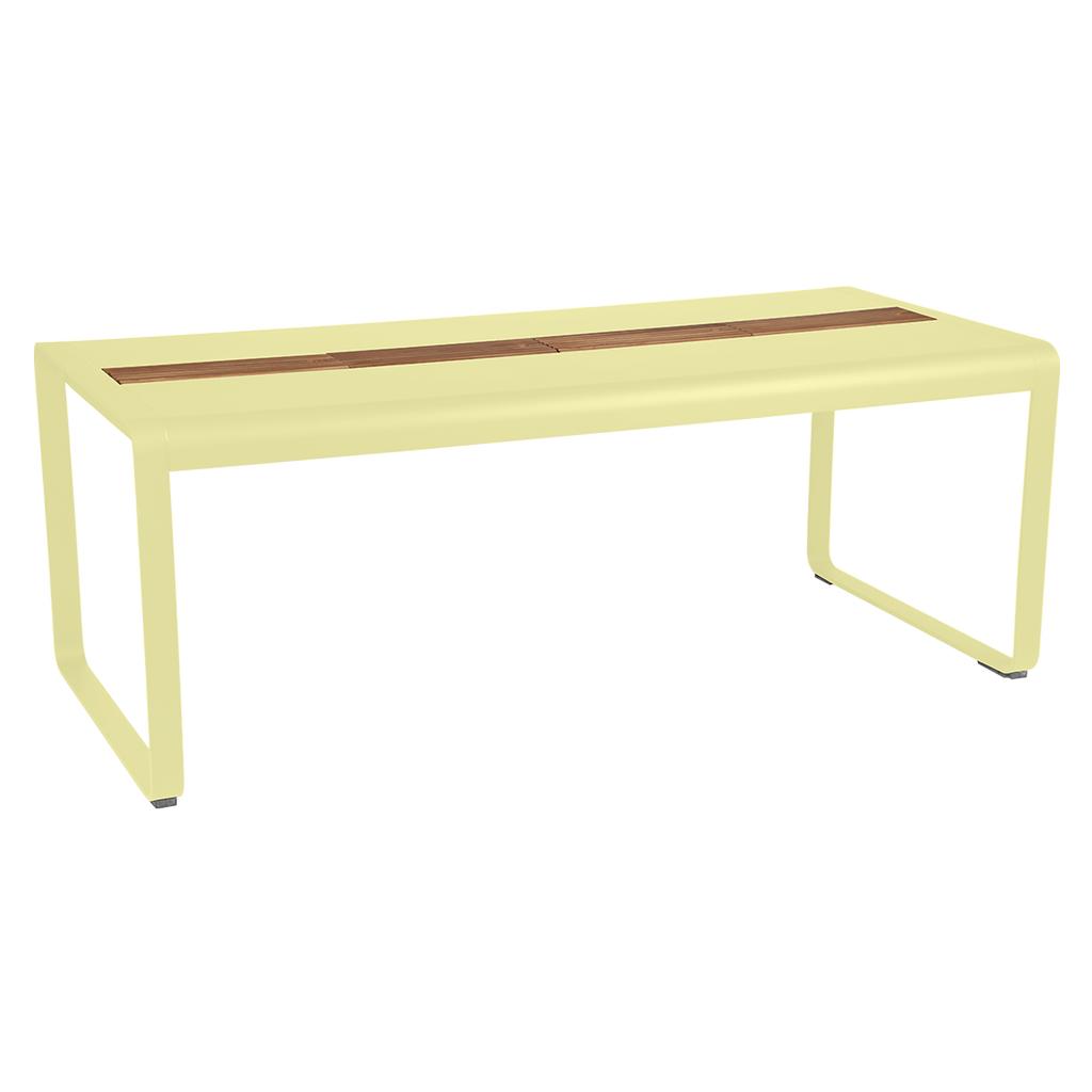 Bellevie Tisch 196 x 90cm mit Aufbewahrung Zitronensorbet