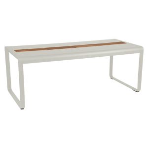 Bellevie Tisch 196 x 90cm mit Aufbewahrung Lehmgrau