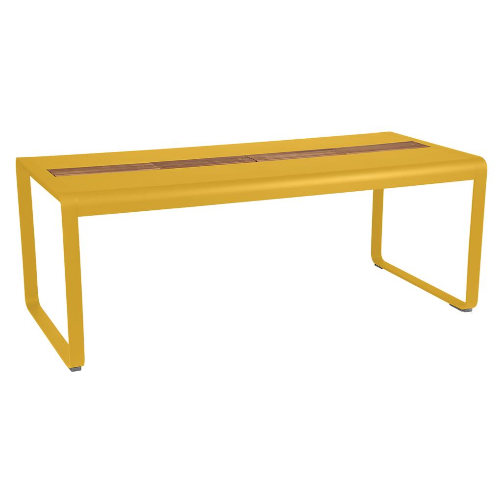 Bellevie Tisch 196 x 90cm mit Aufbewahrung Honig