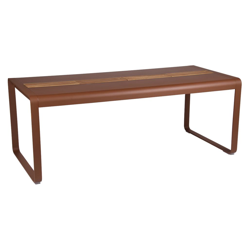 Bellevie Tisch 196 x 90cm mit Aufbewahrung Ockerrot Bellevie Tisch 196 x 90cm mit Aufbewahrung Ockerrot