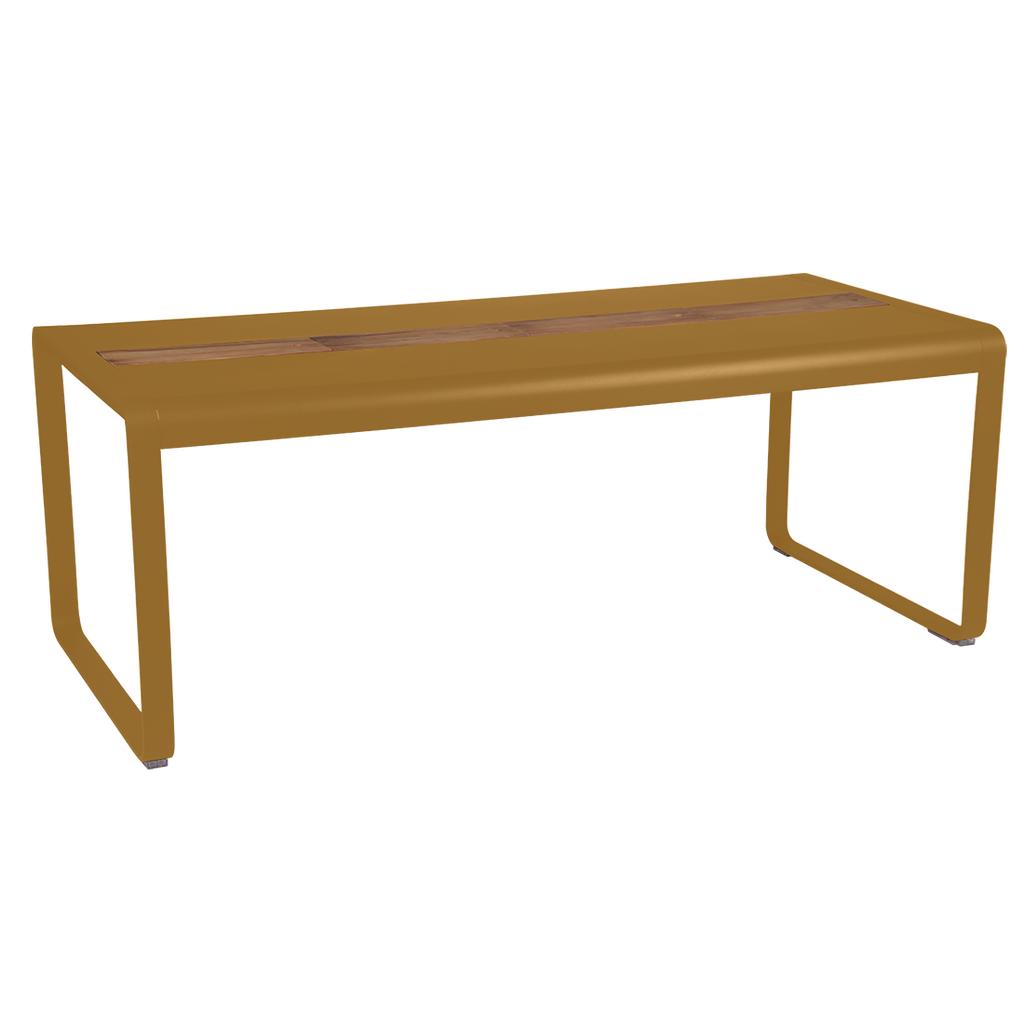 Bellevie Tisch 196 x 90cm mit Aufbewahrung Lebkuchen