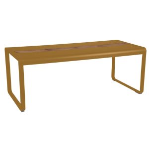 Bellevie Tisch 196 x 90cm mit Aufbewahrung Lebkuchen