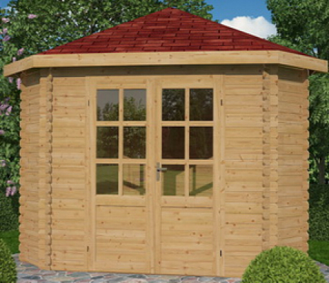 Gartenhaus 5-Eck Bentham 240x240cm Gartenhaus 5-Eck Bentham 240x240cm