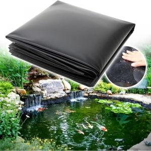 Cyslmuk – Fischteichfolie, Schwimmbecken, Teichfolie, Verstärkte Membran 3 M X 4,5 M X 0,3 Mm, Schwarz