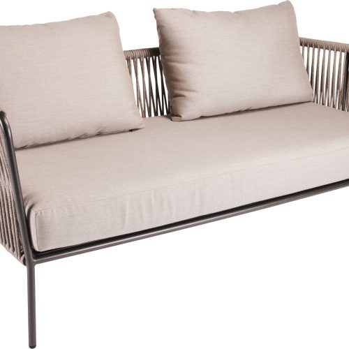 Stern Marla Lounge-Sofa 2-Sitzer anthrazit / salt