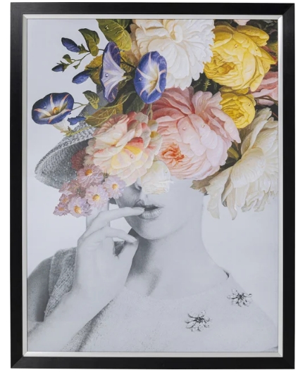Bild Frame Flower Lady Pastell 154 x 117 cm