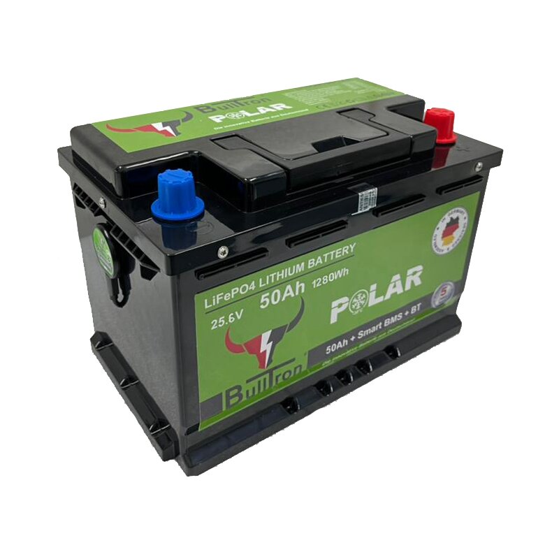 BullTron - LI50B100-24-P - BullTron LiFePO4 25,6V 50Ah Polar - Smart BMS mit Bluetooth BullTron - LI50B100-24-P - BullTron LiFePO4 25,6V 50Ah Polar - Smart BMS mit Bluetooth