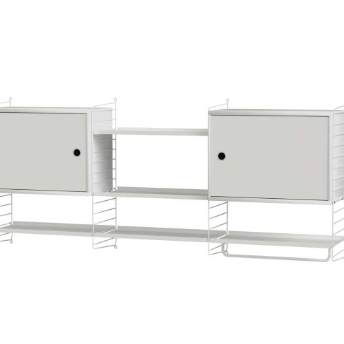 Wandregal Oberschrank Kombination Weiß Weiß