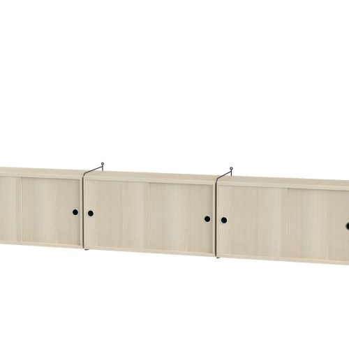 Sideboard wandhängend Schwarz Esche