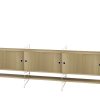 Sideboard Kommode mit Regalböden Beige Eiche Sideboard Kommode mit Regalböden Beige Eiche
