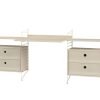 Schreibtisch mit Schubladen Beige Esche