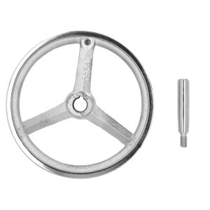22 X 250 Mm Drehbank-handrad Mit Drehgriff, 3-speichiges Rundes Metall-handrad Mit Abnehmbarem Drehgriff Für Fräsmaschinen, Drehmaschinen Und Schleifmaschinen
