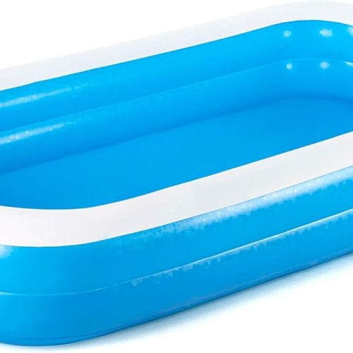 Aufblasbares Blaues Schwimmbecken 305 X 183 X 56 Cm, Geeignet Für Kinder Und Erwachsene, Ideal Für Gärten/partys