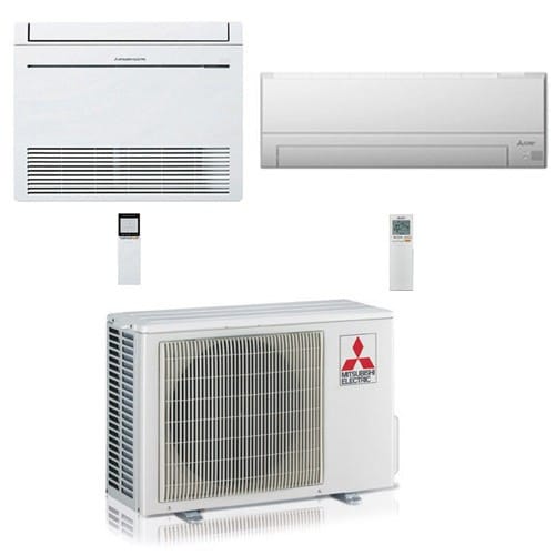 Mitsubishi R32 Dual Split Inverter Konsolenklimaanlage + Msz-bt Wifi 12000 + 18000 Btu Mit E.u. Mxz-3f54vf Klasse A+++/a++