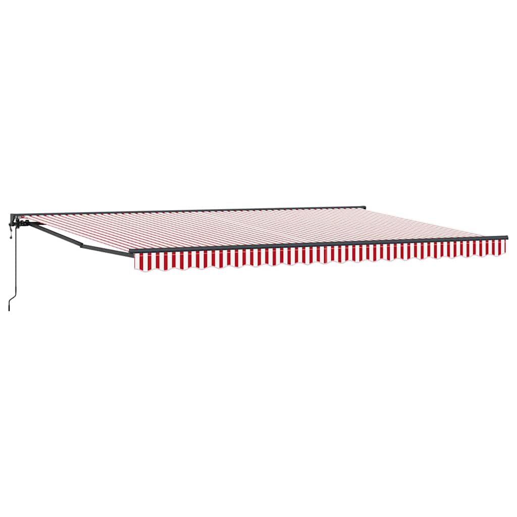 Vidaxl Einziehbare Markise Rot Und Weiße Streifen 500x300 Cm Stoff Vidaxl Einziehbare Markise Rot Und Weiße Streifen 500x300 Cm Stoff
