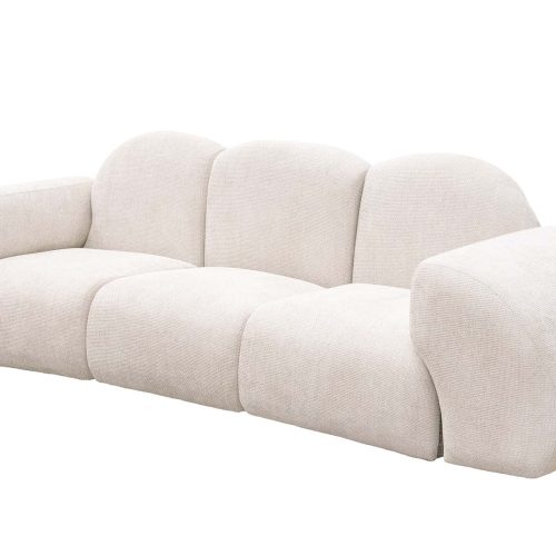 Culver Beige Chenille Sofa 300x90x88 Cm
