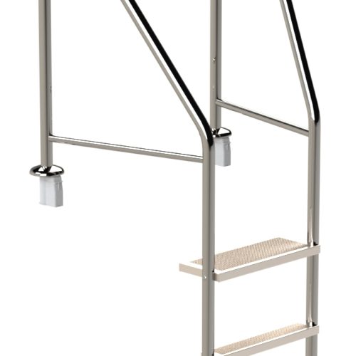 Eichenwald Poolleiter Modell 07 Marina Öffentlich Einbauhalterung Beckentiefe 1060mm 3 Stufen