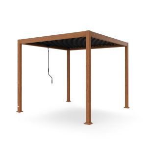 Pergola 3x3 M - Verstellbares Lamellendach, Uv-schutz, Aluminium-rahmen, Rostfrei, Wetterfest, Ideal Für Terrasse & Garten, Ganzjährig Nutzbar - Blumfeldt