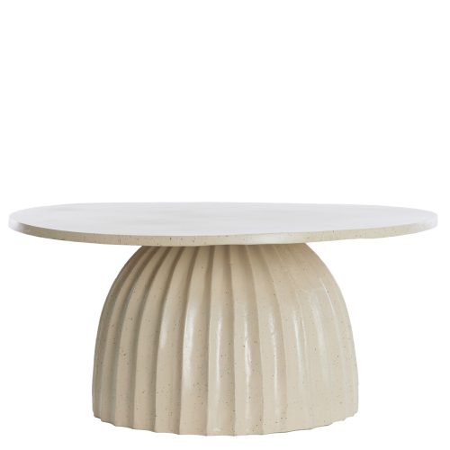 Beistelltisch Veglia Mat Sand Mit Gesprenkeltem - Light&living Beistelltisch Veglia Mat Sand Mit Gesprenkeltem - Light&living