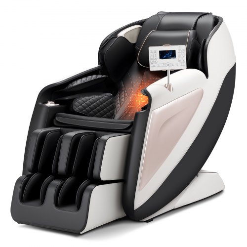 VEVOR Massagesessel Ganzkörpermassagesessel Zero Gravity mit SL-Schiene & 18 Auto-Modi, Relaxsessel mit Heizung & einziehbarem Pedal & 36 Airbags & Fußrolle & LCD-Bildschirm, Massagestuhl 3D-Massage
