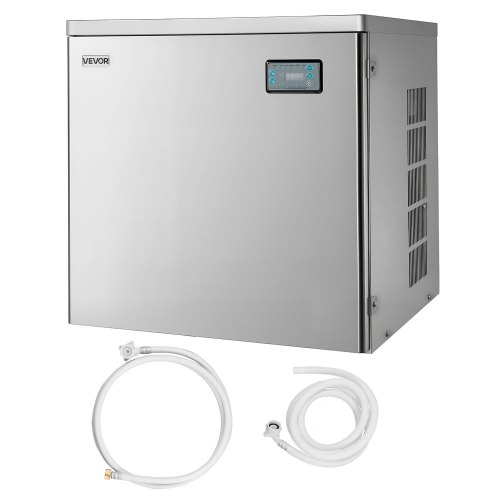 VEVOR kommerzielle Eismaschine – Kopf, 204 kg/Tag Edelstahl-Eismaschine mit intelligentem Bedienfeld, Selbstreinigung, einstellbarer Dicke, ideal für Restaurant, Bar, Café, Hotel – Nur Kopf