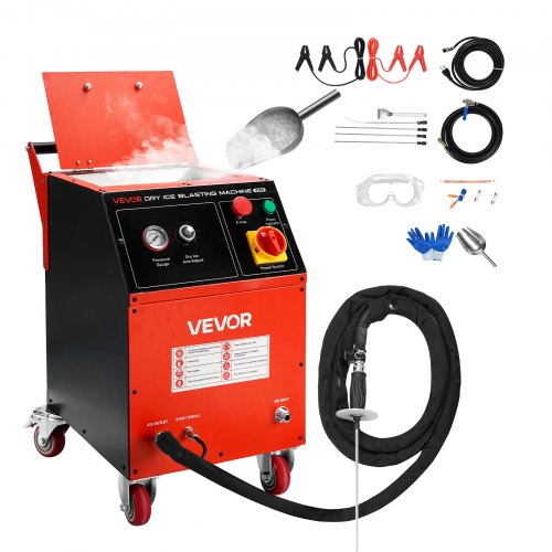 VEVOR Trockeneisstrahlgerät, 5kg, Trockeneis Strahlanlage 4 Düsen, Trockeneis-Blaster-Reinigung, Einstellbare Druckmenge, Trockeneisstrahlen-Reinigungsmaschine für Auto, Schiff, Luftfahrt, Chemie VEVOR Trockeneisstrahlgerät, 5kg, Trockeneis Strahlanlage 4 Düsen, Trockeneis-Blaster-Reinigung, Einstellbare Druckmenge, Trockeneisstrahlen-Reinigungsmaschine für Auto, Schiff, Luftfahrt, Chemie