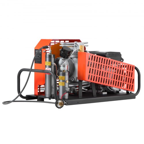 VEVOR PCP-Luftkompressor, 30 MPa, Tauchkompressor 4 Zylinder, 60 L/min Atemluftkompressor, Lüfterkühlsystem, Hochdruckluftkompressor für Tauchflasche, Paintball, PCP-Luftgewehr, Brandbekämpfung