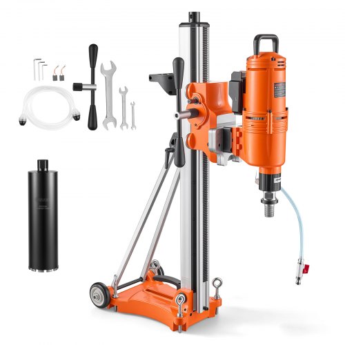 VEVOR Diamant Kernbohrgerät 4500W Kernbohrmaschine Trocken & Nass 20-450mm, für Beton Ziegel Stein 127mm Nassbohrer Neigbarer Ständer Fahrgestell 1150U/min 3-Stufiger Drehzahlregler UNC1 1/4-7-Gewinde - Gallery 1 VEVOR Diamant Kernbohrgerät 4500W Kernbohrmaschine Trocken & Nass 20-450mm, für Beton Ziegel Stein 127mm Nassbohrer Neigbarer Ständer Fahrgestell 1150U/min 3-Stufiger Drehzahlregler UNC1 1/4-7-Gewinde