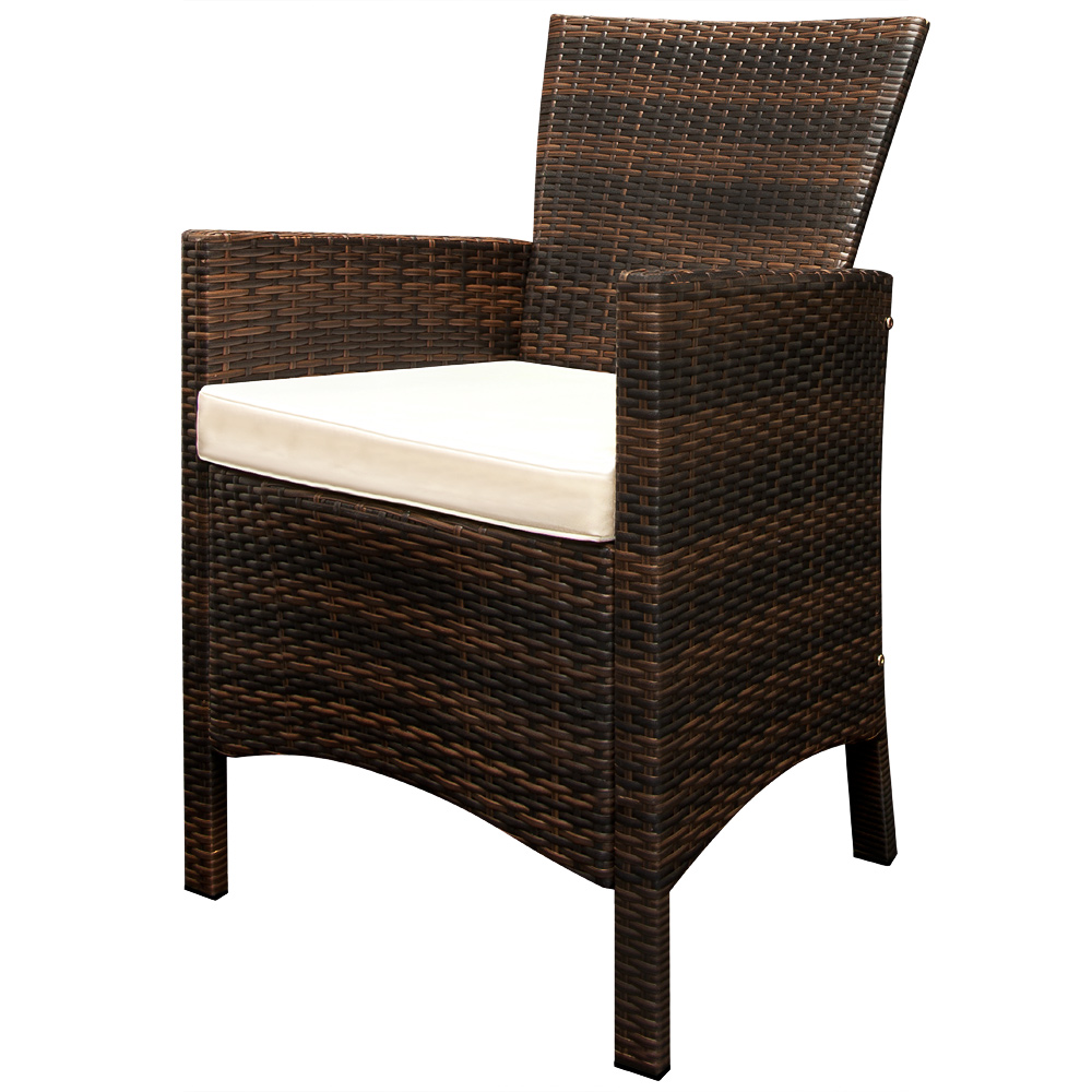 Polyrattan Garten-Sitzgruppe Rom 9-tlg Braun Akazienholz - Gallery 3 Polyrattan Garten-Sitzgruppe Rom 9-tlg Braun Akazienholz