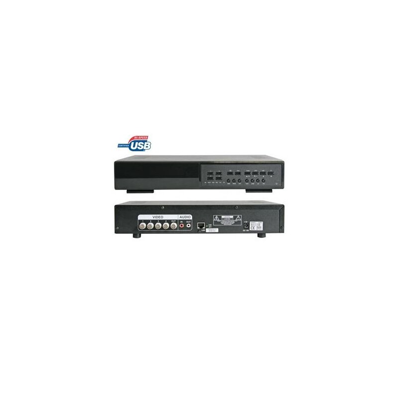 DIGITALER 4-KANAL-MULTIPLEXER QUAD MPEG-4 RECORDER + ETHERNET + DIGITALER 4-KANAL-MULTIPLEXER QUAD MPEG-4 RECORDER + ETHERNET +