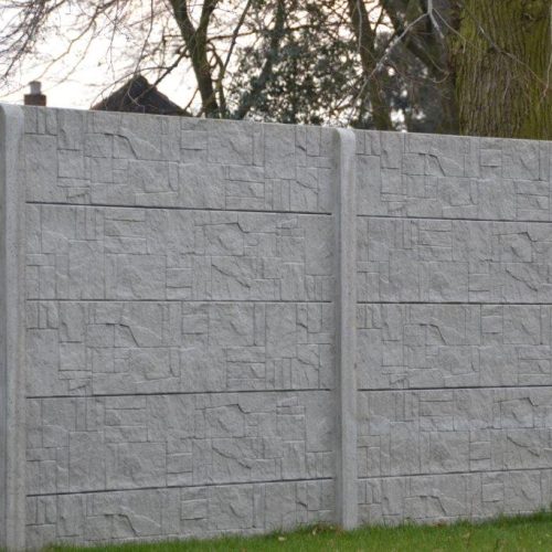 Betonzaun Stepstone grau 200x193cm doppelseitig Betonzaun Stepstone grau 200x193cm doppelseitig