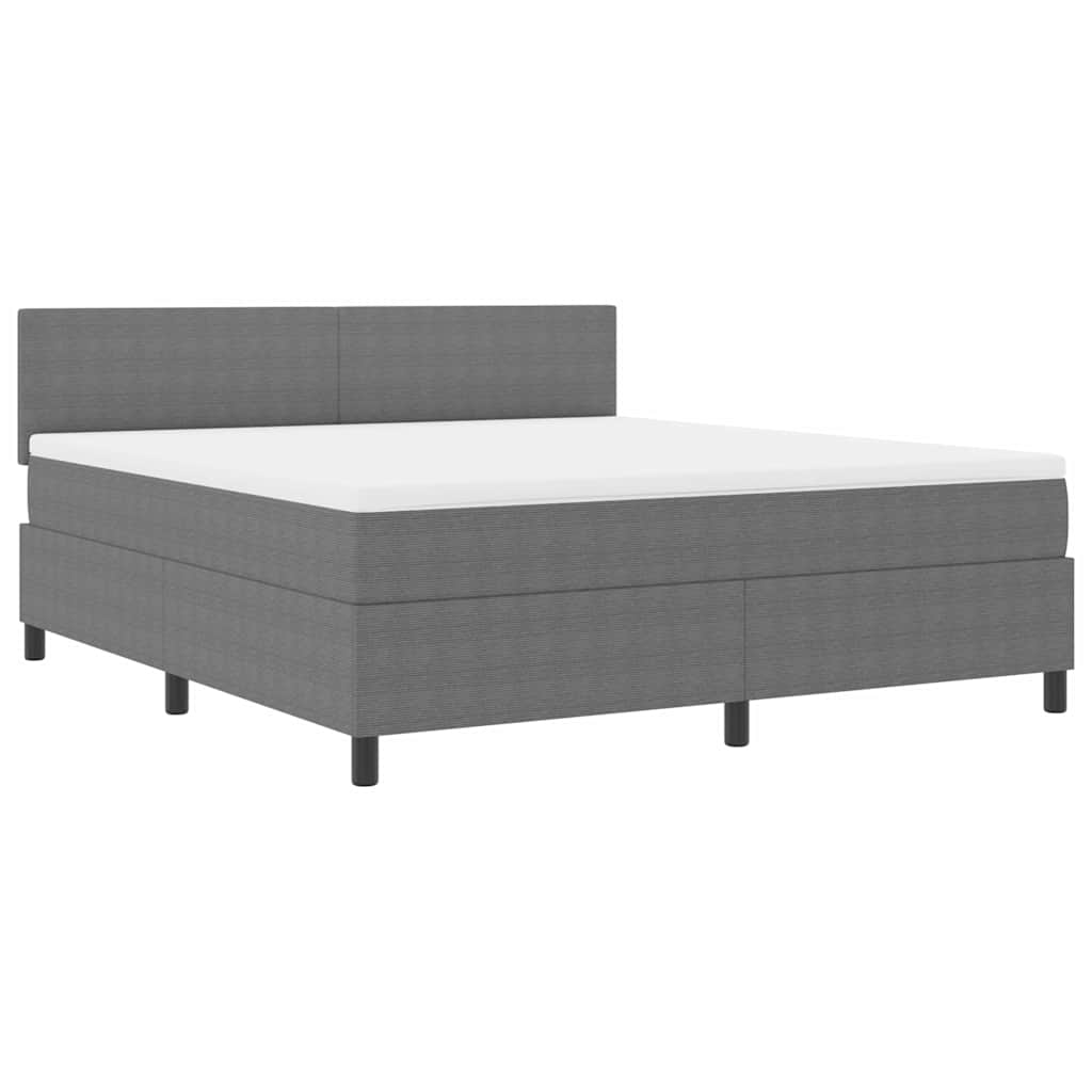 Boxspringbett Hellgrau Und Weiß 180 X 200 Cm Cordstoff Vidaxl Boxspringbett Hellgrau Und Weiß 180 X 200 Cm Cordstoff Vidaxl