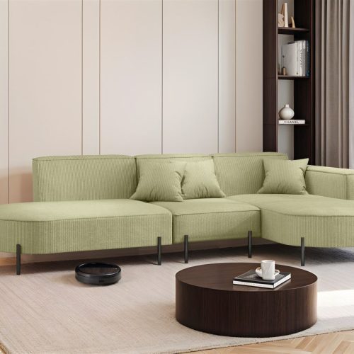 Ecksofa Designersofa Valencia In Stoff Scala Kiwi Ottomane Rechts