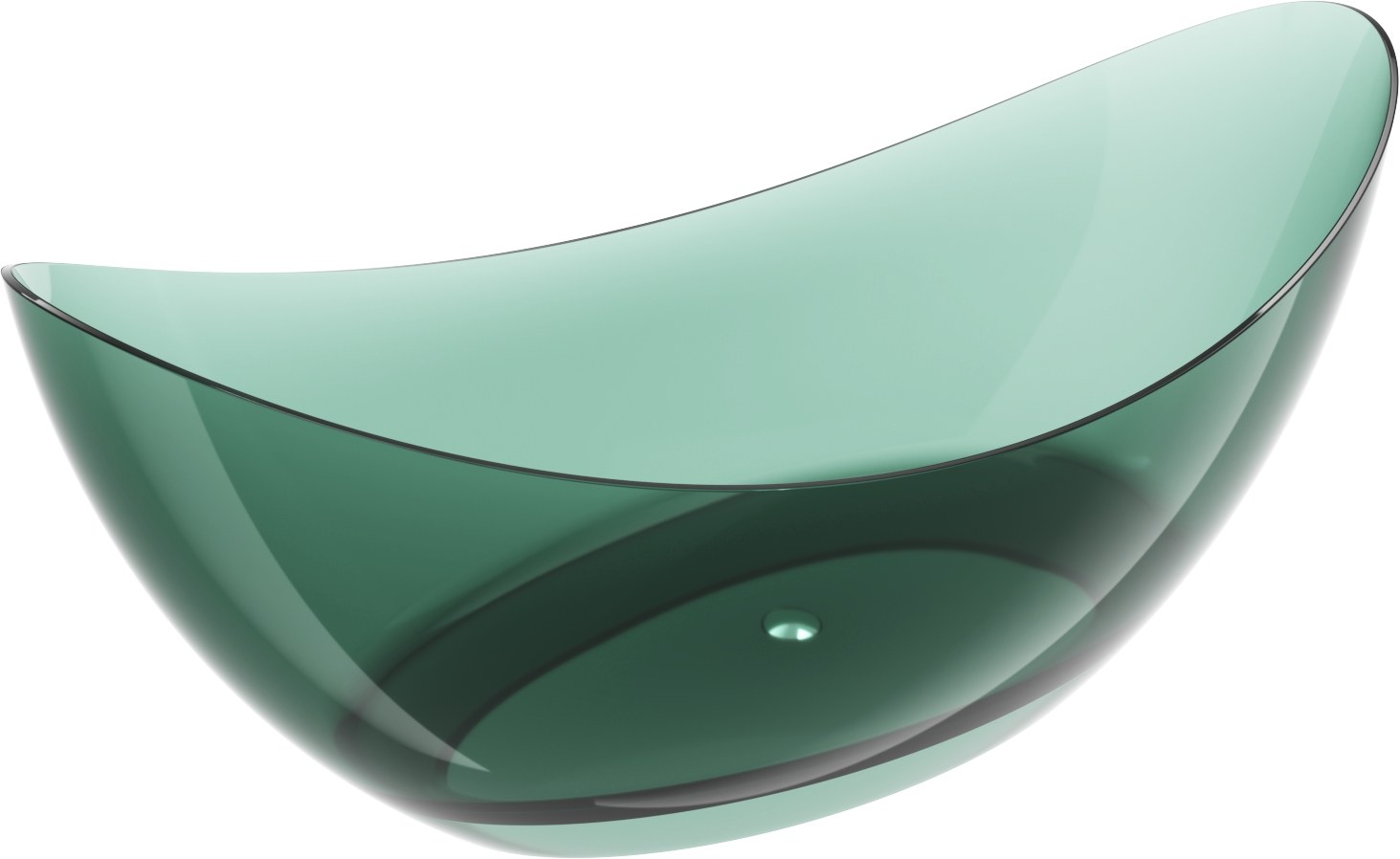 Mexen Vea Freistehende Transparente Teal-wanne 180 X 80 Cm, Chromstöpsel - 58091808011