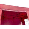 GRASEKAMP Faltpavillon Premium Line (3x4,5m + Seitenteile, Bordeaux)