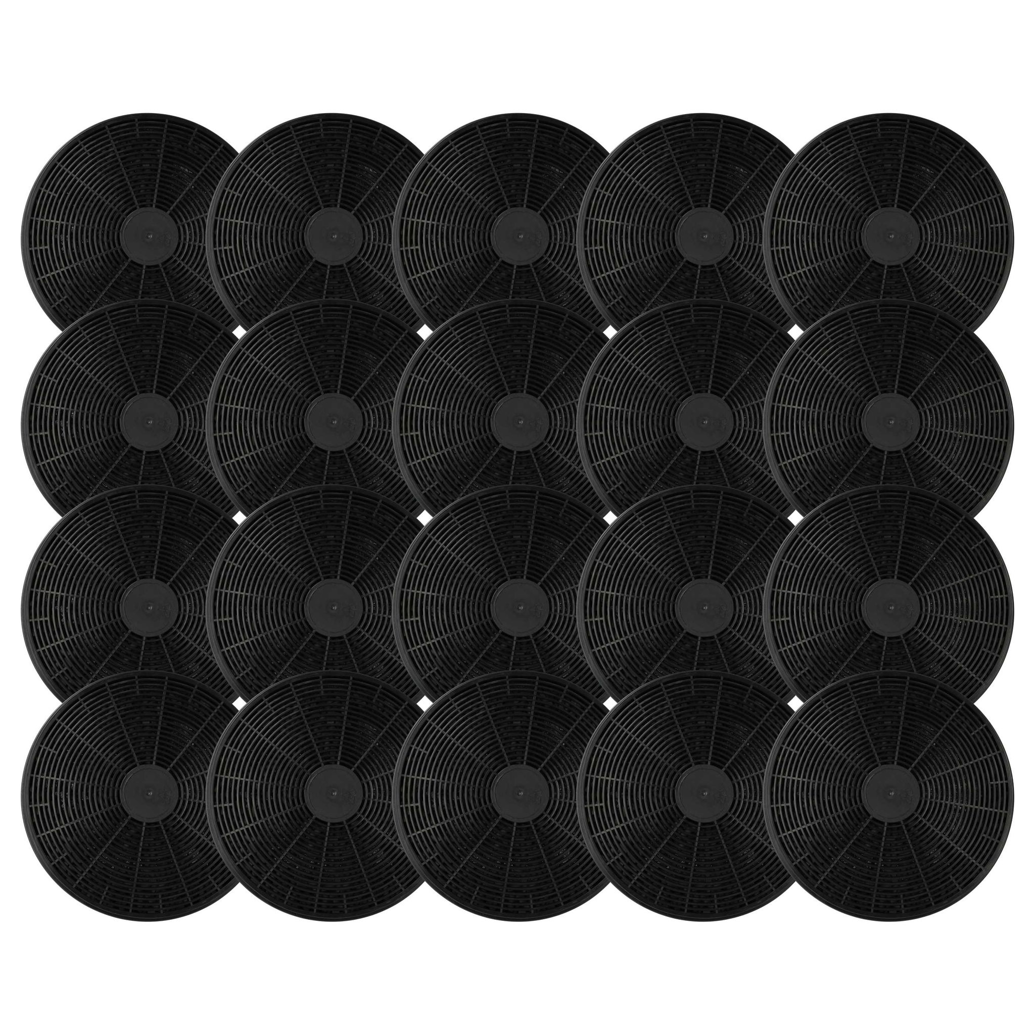 20x Aktivkohlefilter Ersatz Für Candy 49037930 Für Dunstabzugshaube - 17,5 Cm - Vhbw