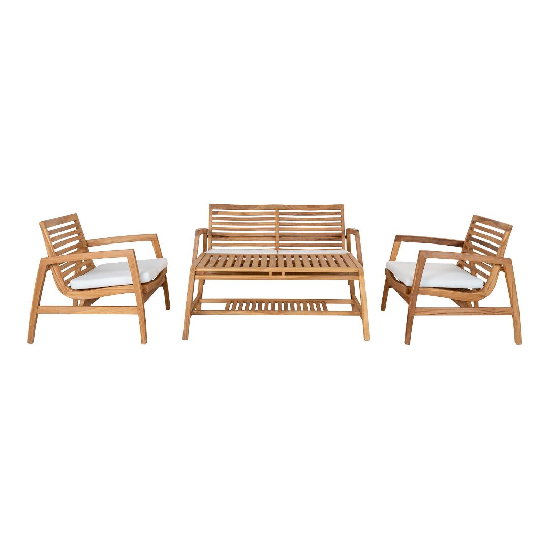 Sanna Loungeset Inkl. Kissen Teak. Sanna Loungeset Inkl. Kissen Teak.