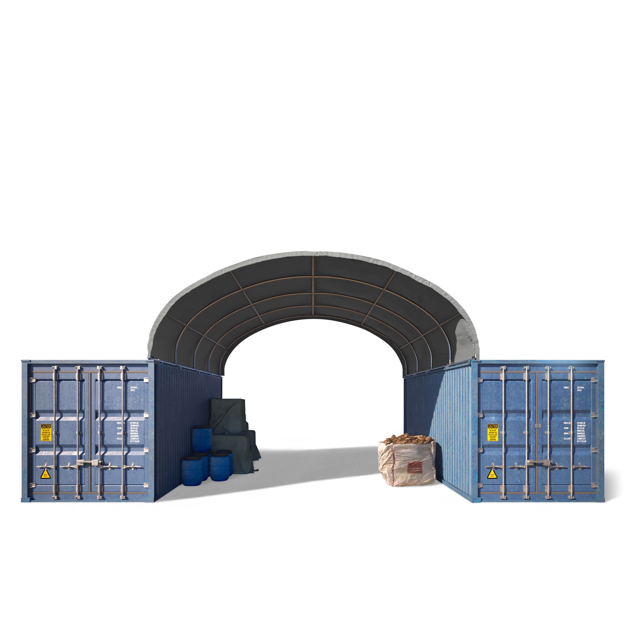 Toolport Container Überdachung Contop – Pvc Plane 2300n – Lagerhalle Schüttgut Unterstand Zelthalle Toolport Container Überdachung Contop – Pvc Plane 2300n – Lagerhalle Schüttgut Unterstand Zelthalle