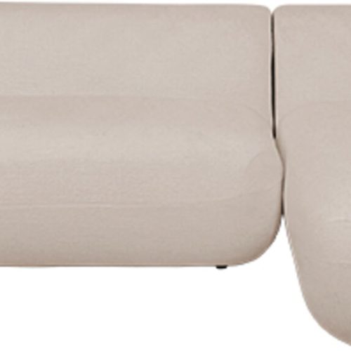 Ecksofa Soft Edge Rechts Creme