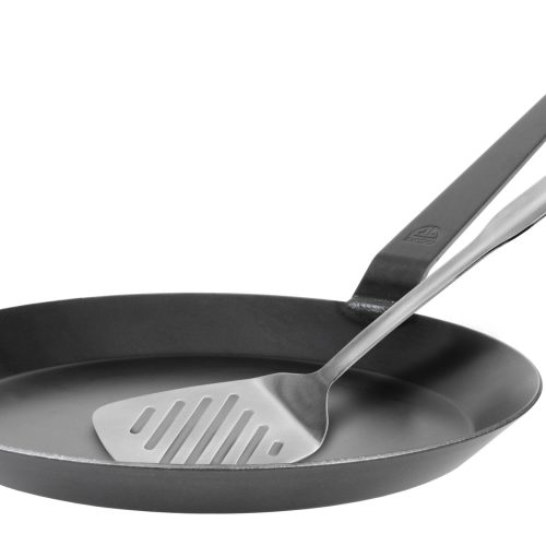 Schmiedeeiserne Bratpfanne F 400, Ø 32 cm, Made in Germany, glatt, inkl. Pfannenwender