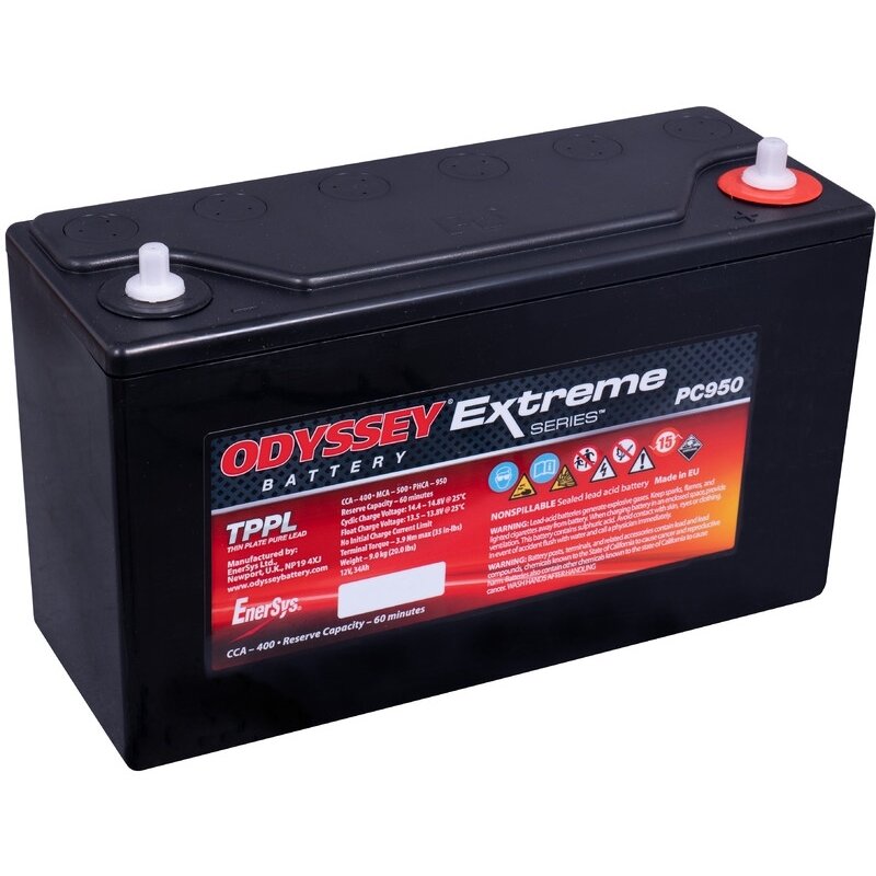 EnerSys - Odyssey - Extreme Racing 30 / PC950 - 12 Volt 34Ah Pb EnerSys - Odyssey - Extreme Racing 30 / PC950 - 12 Volt 34Ah Pb
