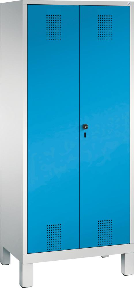 Raumpflege-Geräteschrank Füße B 810 RAL7035/5012