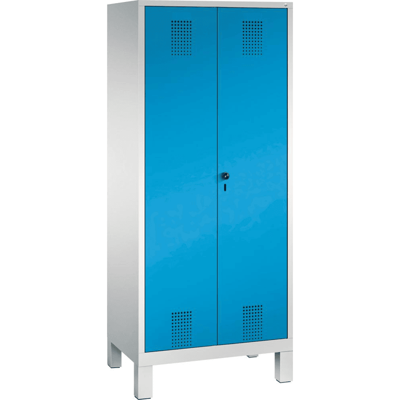 Raumpflege-Geräteschrank Füße B 810 RAL7035/5012