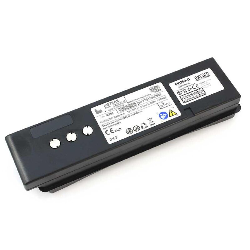 Ersatzbatterie - Primedic / Metrax Defi HeartSave 6 / HS6 / HS6S / M250 - 15 Volt 7200mAh Li-Mn02